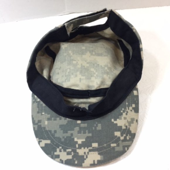 Trooper Air Force Military Cadet Adjustable Baseball Cap Hat Green Camo - Picture 6 of 7